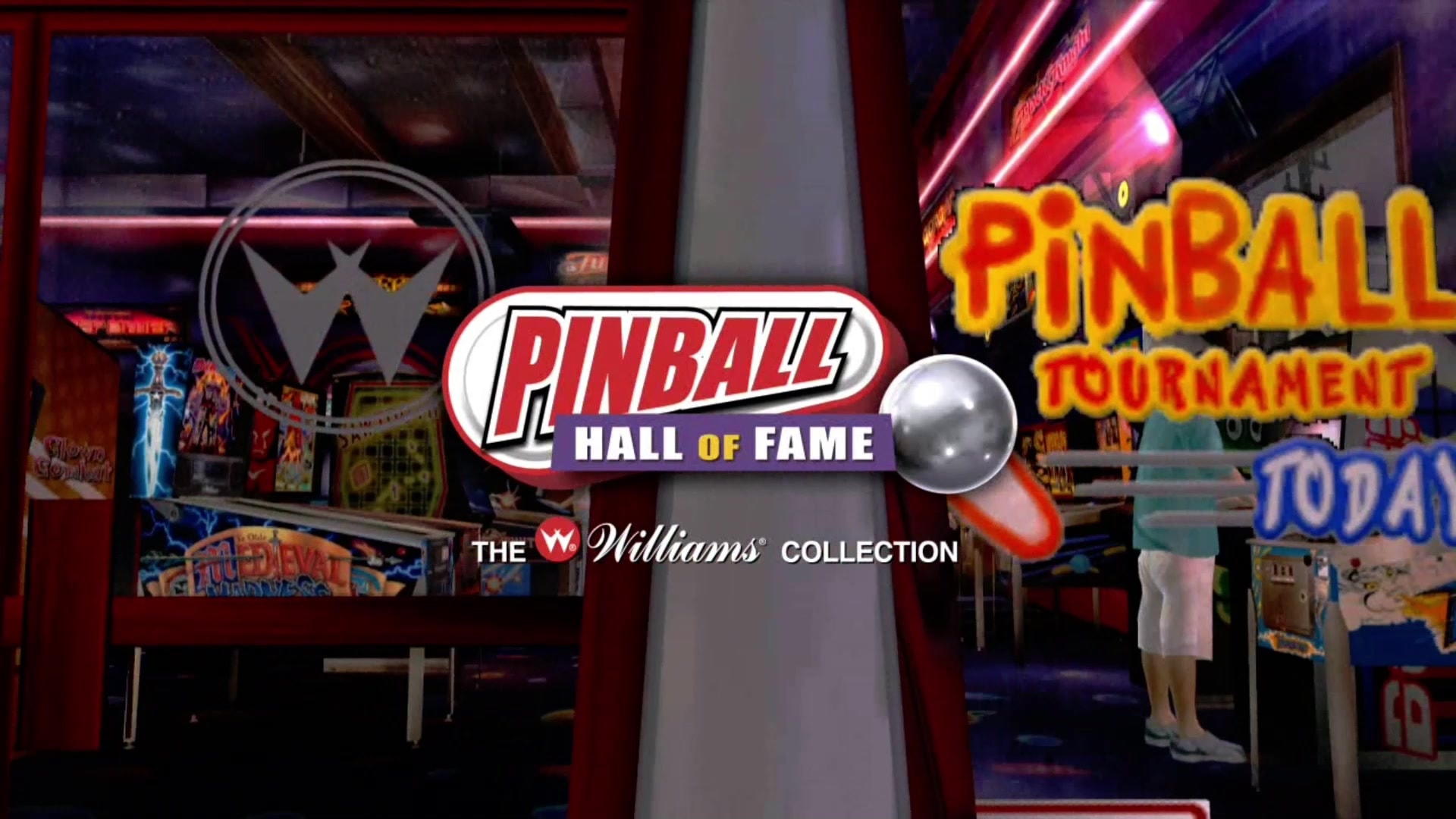 Pinball Hall of Fame: The Williams Collection title screen for Xbox 360
